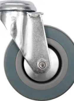 ROATA PIVOTANTA CAUCIUC GRI SI GAURA DE FIXARE 100MM VOREL