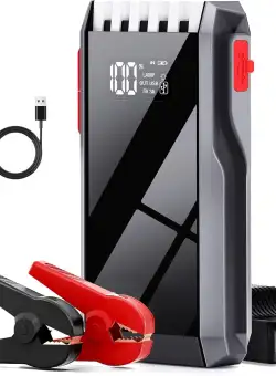 Robot pornire auto portabil, redresor cu acumulator 30000 mAh, ecran LCD, incarcator de baterie auto 12V cu port USB