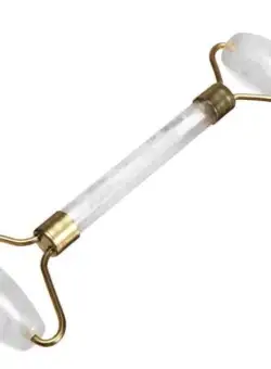 Rola Dubla pentru Masaj Facial din Piatra Naturala, Cuart de Stanca