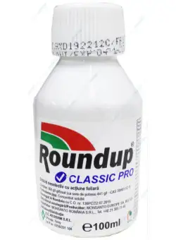 RoundUp Classic Pro 100 ml, erbicid total neselectiv sistemic pe baza de Glifosat