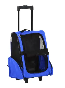 Rucsac transport animale mici PawHut, rezistent la apa, maner telescopic 36x30x49 | Aosom RO