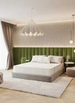 Saltea CLASSIC POCKET cu arcuri, 200x200 cm, H 27 cm, fata vara fata iarna