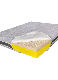 Saltea de pat Ortopedica, din Latex, 180x190 – Husa Ioni de Argint, 23 cm, Reversibila, Hotel Range
