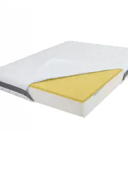 Saltea de Pat Ortopedica din Spuma cu Memorie 150 x 200 - Memory 15+5+1, Fara Arcuri, Ioni de Argint
