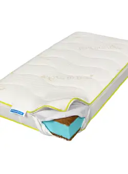 Saltea de pat Ortopedica pentru copii, 70x140 – Arcuri Pocket, Bio Cocos, Bio Bambus, Zen Baby