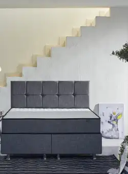 Saltea Diamond, Alb, 150x24x200 cm