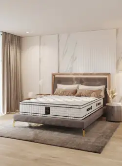 Saltea GOLD EDITION cu arcuri, 160x190 cm, H 32 cm