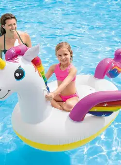Saltea gonflabila Intex Unicorn Ride-On, 2m x 1.4m