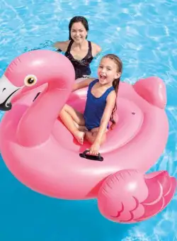 Saltea gonflabila pentru plaja, Intex Flamingo Ride-On