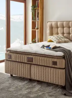 Saltea Majesty, Alb, 140x30x190 cm