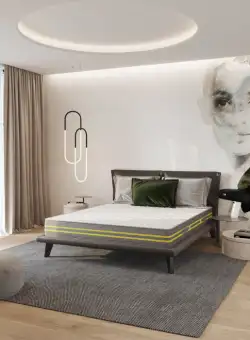 Saltea PREMIER cu arcuri, 130x190 cm, H 23 cm, fata vara fata iarna