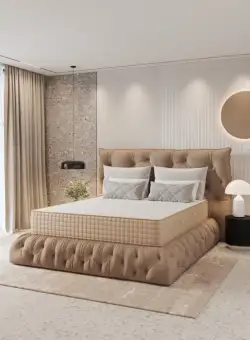 Saltea superortopedica LUX MEMORY cu arcuri, 80x200 cm, H 29 cm, fata vara fata iarna