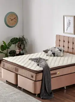 Saltea W Cotton 200, Alb, 200x25x200 cm