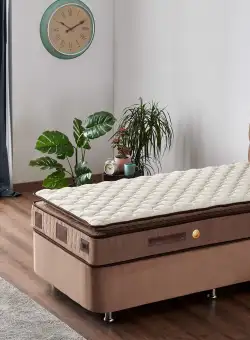 Saltea W Cotton, Alb, 120x25x200 cm