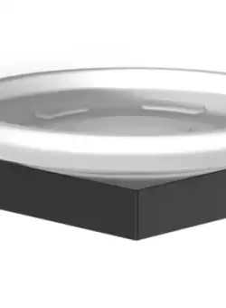 Savoniera cu suport de perete Decor Walther Contract negru mat