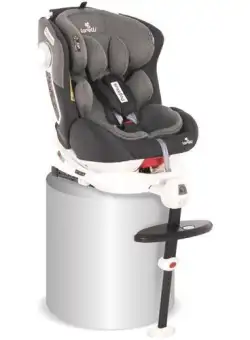 Scaun auto ISOFIX Lorelli Pegasus Light & Dark Grey, 0-36 kg, rotativ 360 grade, Negru