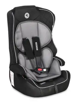 Scaun auto Lorelli Explorer, 9-36 Kg, spatar detasabil, confortabil, prindere centura in 5 puncte, cu cotiere, Black & Grey