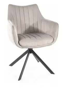 Scaun Azalia velvet gri Blu03