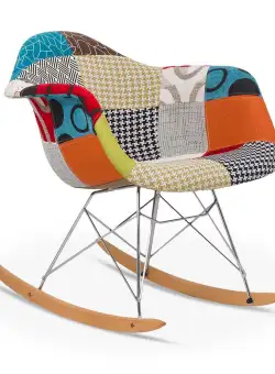 Scaun balansoar patchwork BUC 243B multicolor