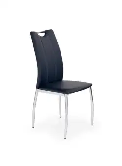 Scaun CHAIR K187, cu sezut tapitat, negru, 46x56x97 cm