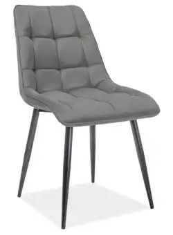 Scaun Chic matt velvet gri85