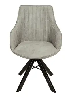 Scaun Cloud Rotativ Negru Si Gri, 59 Cm