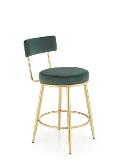 Scaun de bar H-115 velvet verde
