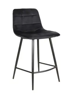 Scaun de bar Mila H2 Negru – h87 cm