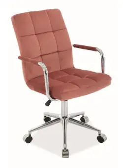 Scaun de birou Q-022 velvet roz Blu52