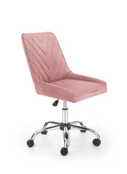 Scaun de birou Rico Velvet roz – H91 cm