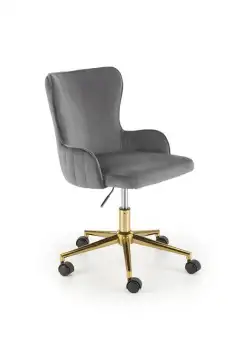 Scaun de birou Timoteo velvet gri