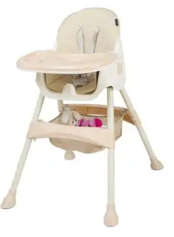 Scaun de masa 2 in 1 Juju Eat&Smile, 6 luni-3 ani, 8-15 kg (Bej)