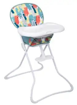 Scaun de masa Graco Snack N Stow Paintbox, 6 luni+, Maxim 15 kg (Multicolor)