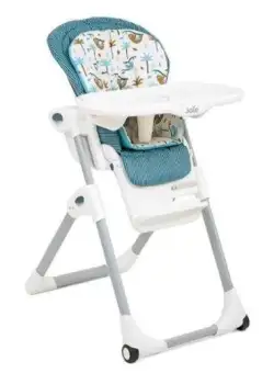 Scaun de masa Joie Mimzy 2 in 1 Tropical Paradise, 6 luni-3 ani (Albastru/Alb)