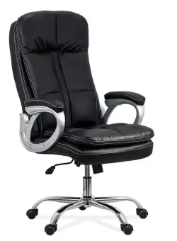Scaun directorial REZISTENT 200 KG din piele ecologica OFF 799 negru
