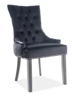 Scaun Edward velvet negru Blu19