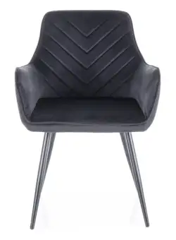 Scaun Fig velvet negru Blu19