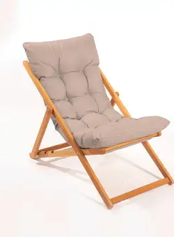 Scaun gradina Relax V1, Maro/Natural, L 59 x l 44 x H 90 cm