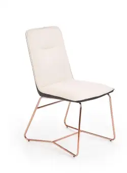 Scaun K390 piele ecologica crem