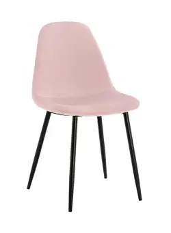 Scaun Modesto Lucy Velvet roz - H82 cm