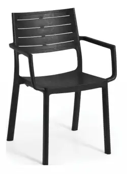 Scaun negru Keter Metaline