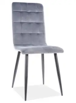 Scaun Otto velvet gri Blu14