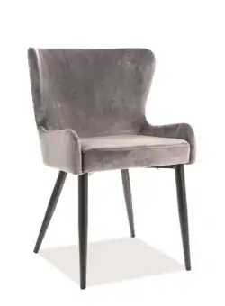 Scaun Passo II Velvet Gri – l43 x A46 x H86 cm