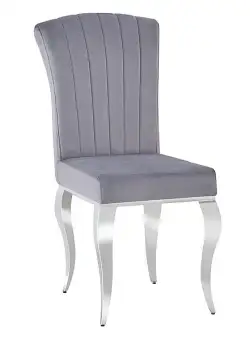 Scaun Prince velvet gri - H100 cm