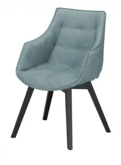 Scaun Reno Cu Brat Vintage Albastru, 62 Cm