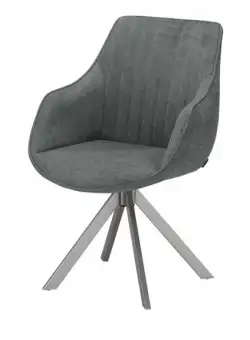 Scaun Rotativ Cu Brat Cloud , Gri Inchis, 59 Cm