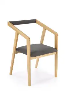 Scaun tapitat Azul 2 - stejar natural/gri