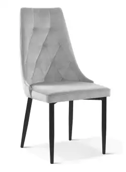 Scaun tapitat Caren II picioare negre H91 cm