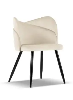 Scaun tapitat cu catifea Santana - H81 cm