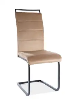 Scaun tapitat H-441 Velvet – Beige